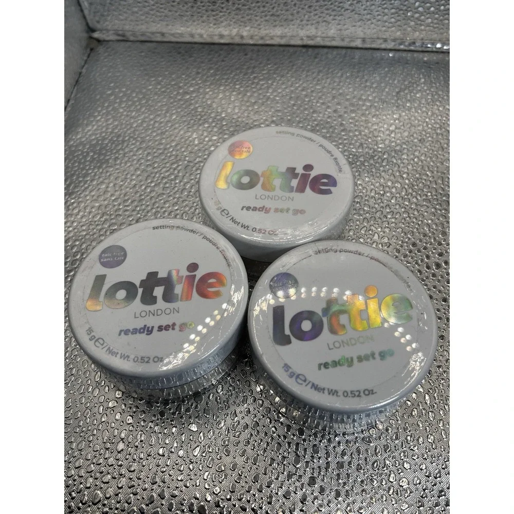(3) Lottie London Ready Set Go Warm Translucent Setting Powder .52 oz